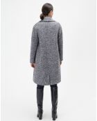 Manteau en Laine mélangée Gusto marine