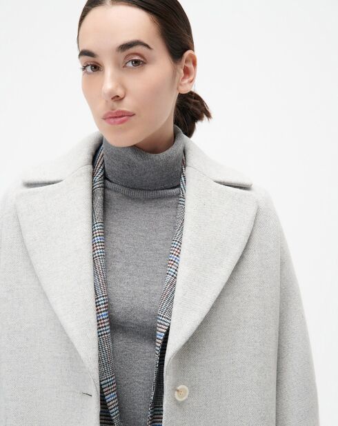 Manteau en Laine mélangée Gapitre gris perle