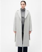 Manteau en Laine mélangée Gapitre gris perle