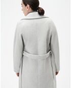 Manteau en Laine mélangée Gapitre gris perle