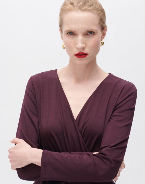 Vestido burdeos Rwillou