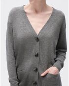 Pull en Laine mélangée Mattie gris foncé