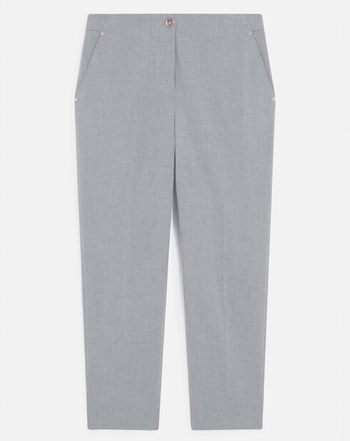 Pantalon fuselé Pally gris perle