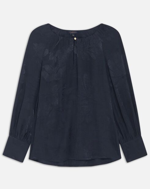 Blouse  Cécile imprimée marine