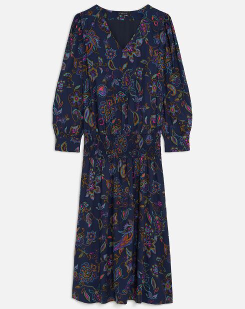 Robe Rybilo imprimée marine