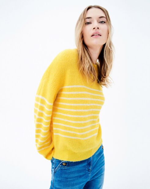 Pull en Laine mélangée Malwina rayé soleil