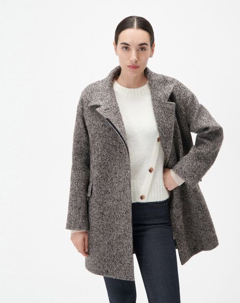 Manteau en Laine mélangée Gathieu taupe