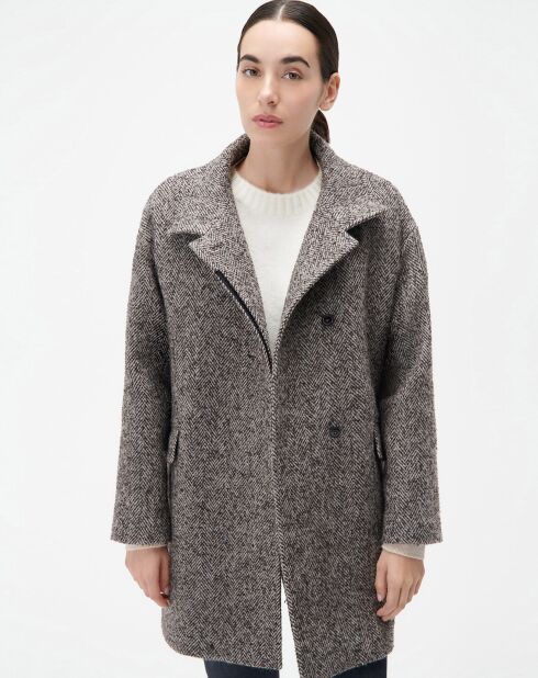 Manteau en Laine mélangée Gathieu taupe