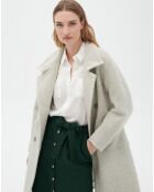 Manteau en Laine mélangée Geniou écru