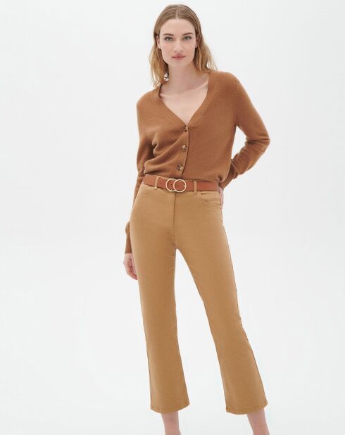 Pantalon droit Pcomo camel