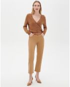 Pantalon droit Pcomo camel