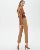 Pantalon droit Pcomo camel