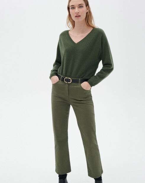Pantalon droit Pcomo kaki