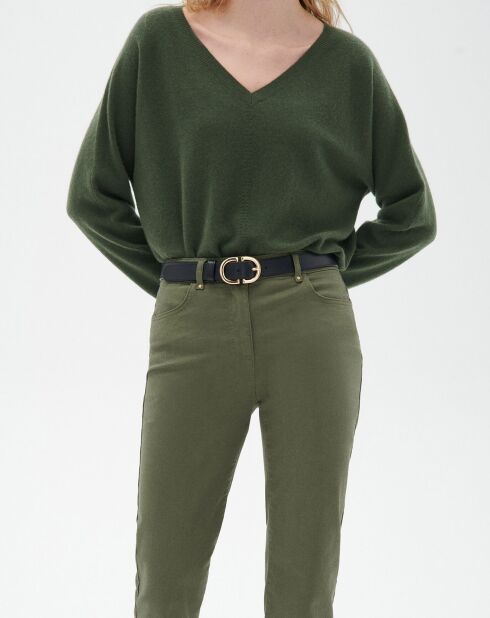 Pantalon droit Pcomo kaki