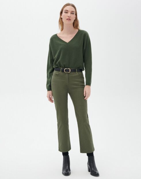 Pantalon droit Pcomo kaki