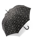 Grand parapluie automatique résistant au vent  noir/blanc