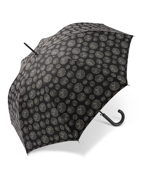 Grand parapluie automatique résistant au vent  noir/blanc