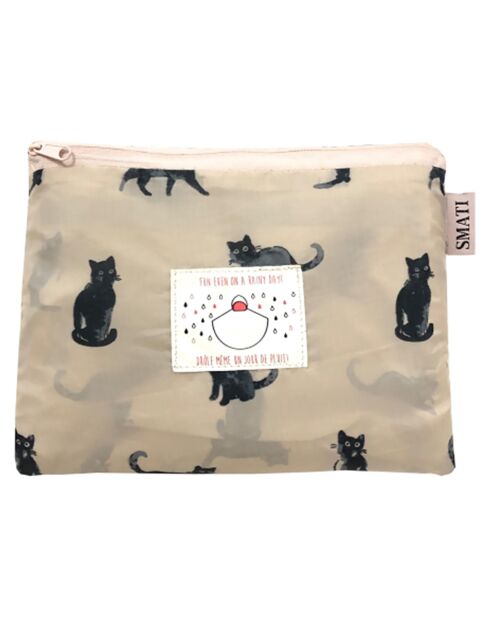 Poncho de pluie beige