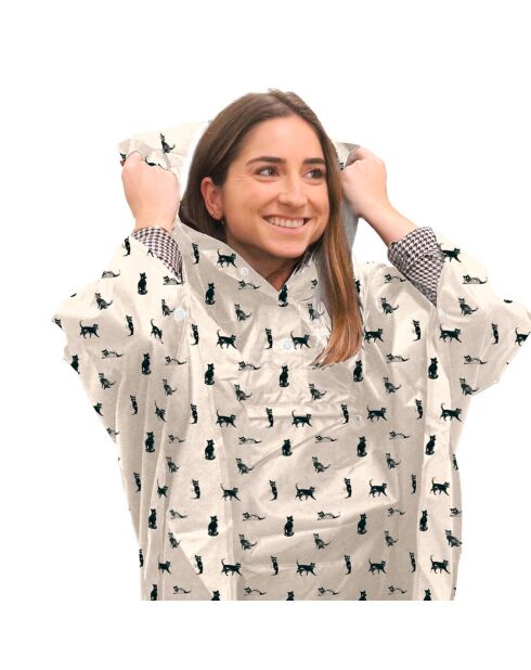 Poncho antipioggia beige