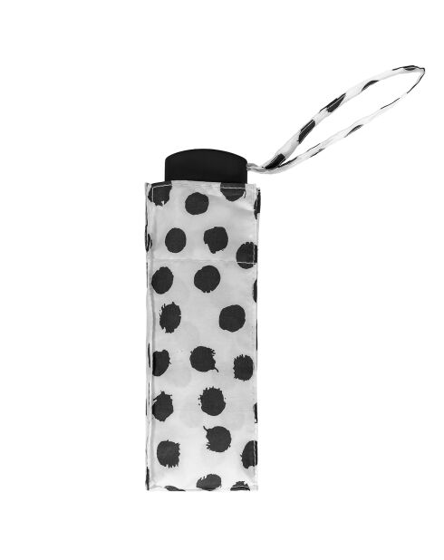 Mini parapluie pliant noir/blanc
