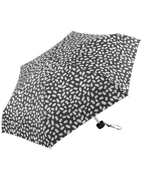 Mini parapluie pliant noir/blanc
