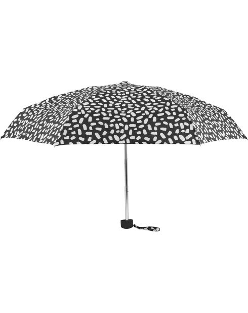 Mini parapluie pliant noir/blanc