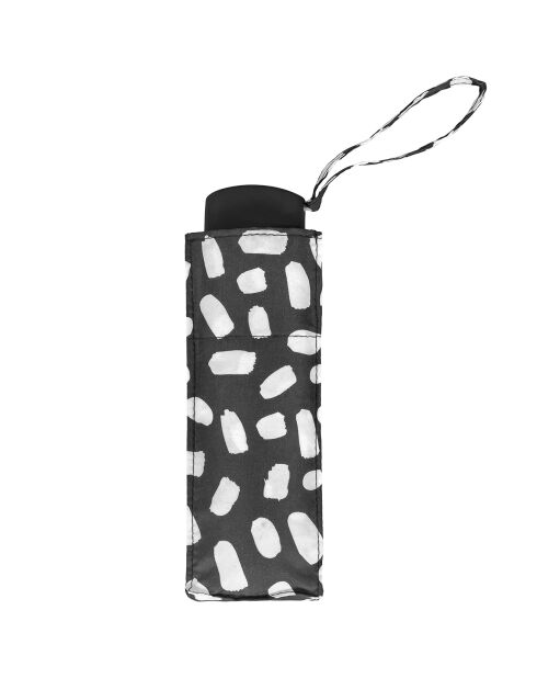 Mini parapluie pliant noir/blanc
