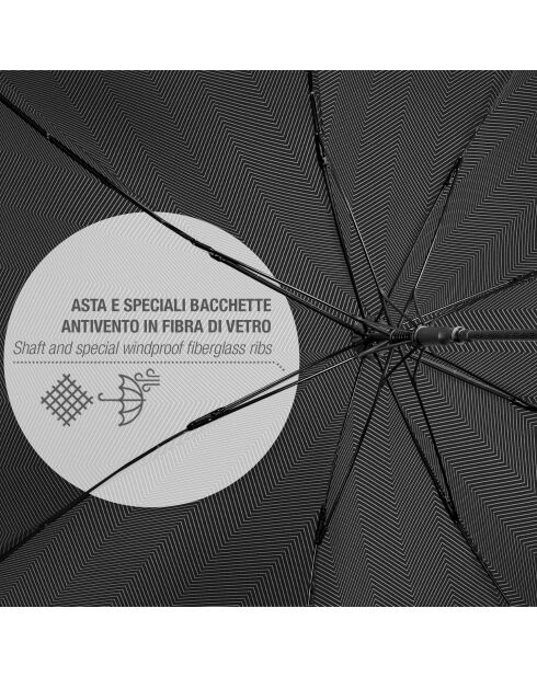 Parapluie long ouverture automatique noir