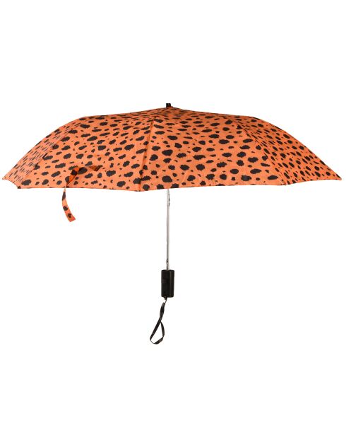 Parapluie pliant orange/noir