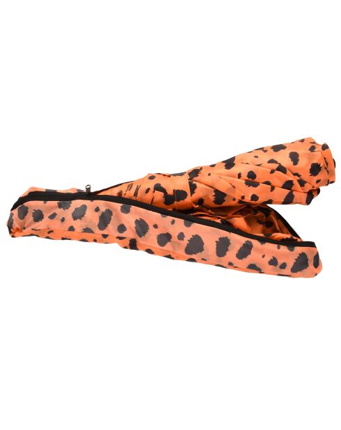 Parapluie pliant orange/noir
