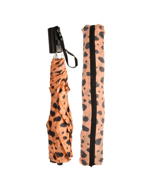 Parapluie pliant orange/noir