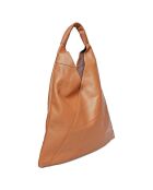 Sac cabas en Cuir cognac - 35x47 cm