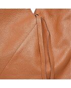 Sac cabas en Cuir cognac - 35x47 cm