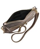 Sac bandoulière en Cuir en Cuir bronze - 16x23x1 cm