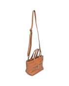 Sac à main en Cuir cognac - 16x27x9 cm