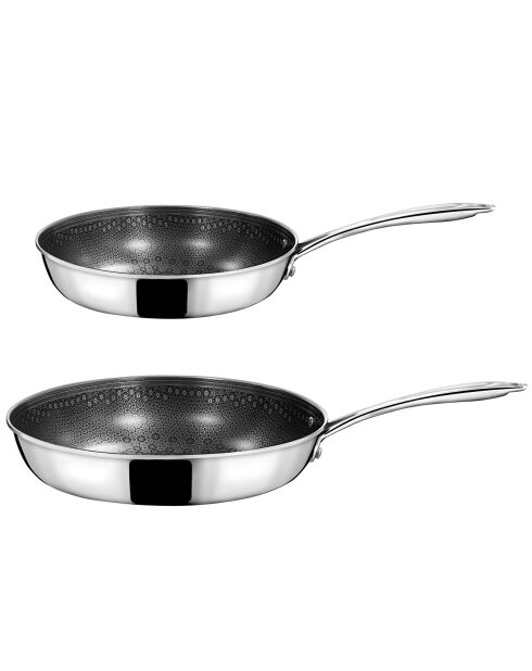 2 poêles Virtuo induction grises