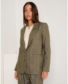 Veste en Laine mélangée Zélie verte