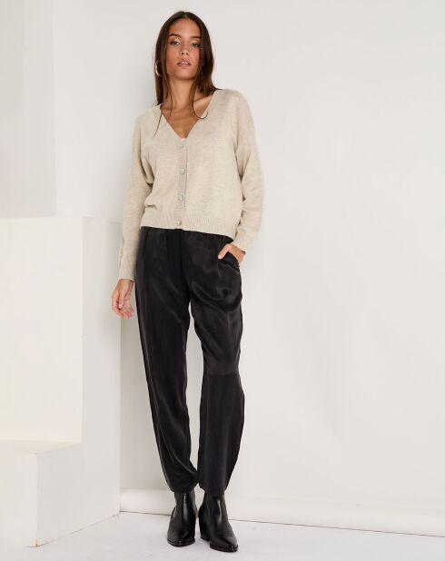 Pantalon toucher doux Kelly noir
