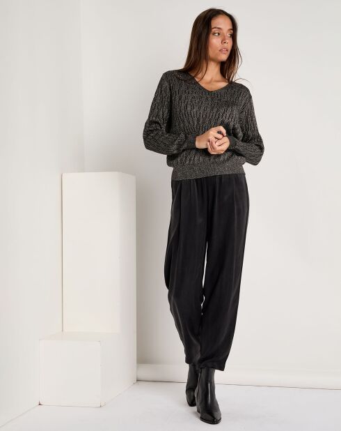 Pantalon toucher doux Kelly noir