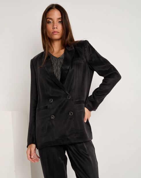 Veste toucher doux Emma noire