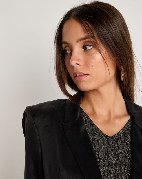 Veste toucher doux Emma noire