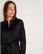 Robe Lou satinée noire