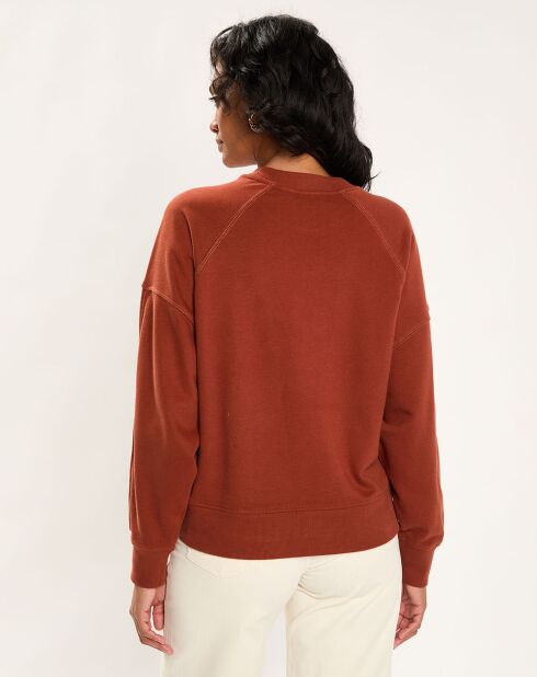 Sweat Uni marron