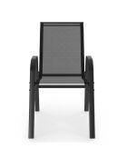 Salon de jardin extensible 12 places en polywood gris