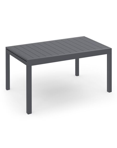 Mueble de jardín extensible de 12 plazas en polimadera gris