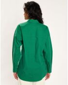 Chemise Epaisse Coton uni verte