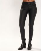 Pantalon Skinny Enduit noir