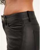 Pantalon Skinny Enduit noir