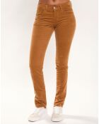 Pantalon en Velours Fin camel