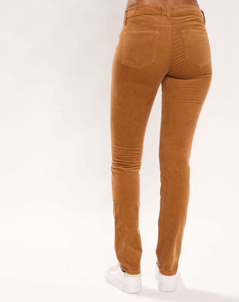 Pantalon en Velours Fin camel